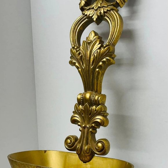972 Vintage LADLE HOME INTERIOR GOLD ORNATE SYROCO LADLE SPOON 31" tall  Homco. - Picture 4 of 9